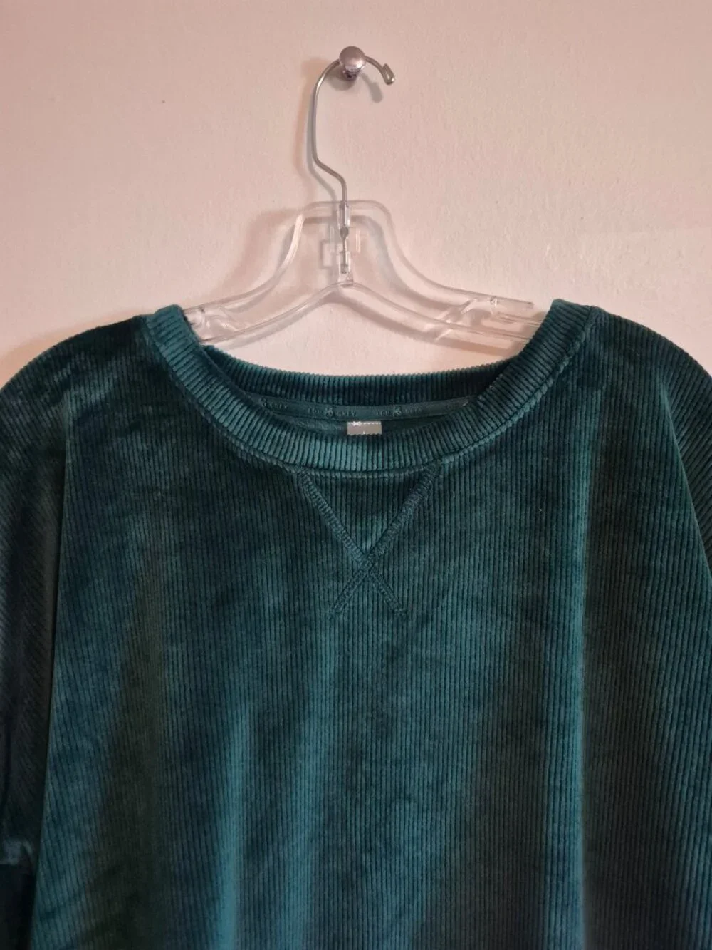 Lou and Grey Emerald Green Velour Matching Two Piece Lounge Set Large